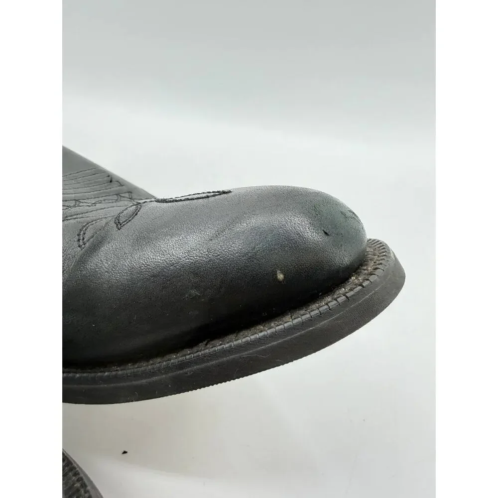 Laredo 68450 Men's Black Leather Western Cowboy Boots Size 10 EW Extra Wide